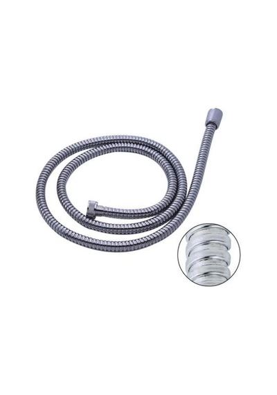 Kopmaz Kırılmaz Spiral Banyo Duş Hortumu 150 Cm. Beyaz - Krom
