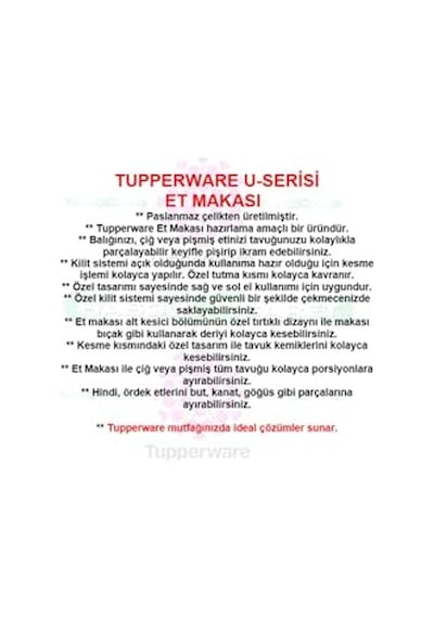 Tr U-serisi Et Makası M66 Hsgl