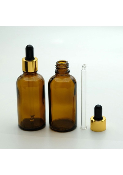 Damlalıklı 50 Ml 10 Adet Amber Şişe