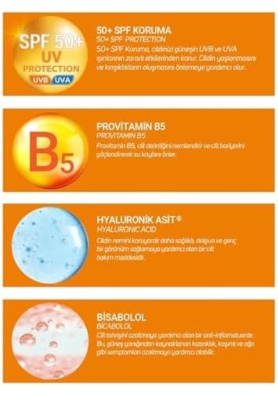 Besleyici Ve Nemlendirici 50 Spf Güneş Kremi 100 Ml