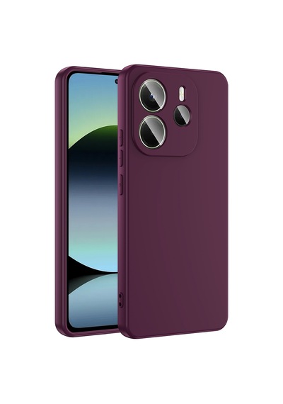 Zore Redmi Note 14 4g Kılıf Nvth Mara Lansman Kapak - Koyu Mor