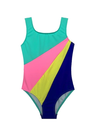 Deep Beach Mınt Bloklu Kız Çocuk Mayo Db20030m 001