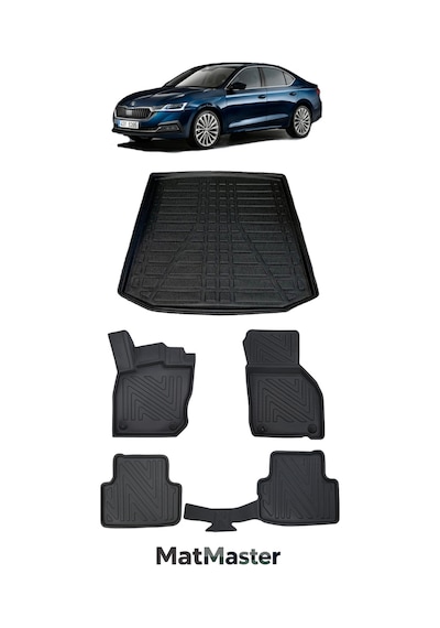 Skoda Octavia 2024 Model 5d Premium Ekstra Havuzlu Paspas Ve Bagaj Havuzu Set