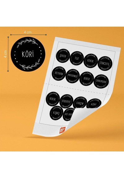 15li Baharatlık Sticker Seti