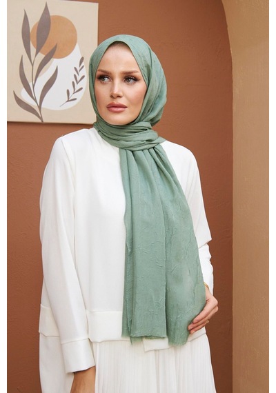 Bambu Kraş Şal Tesettür Giyim, Yüksek Kalite, Hafif, Rahat, Şık, Premium, Lux, Shawl, Scarf Mint Yeşili
