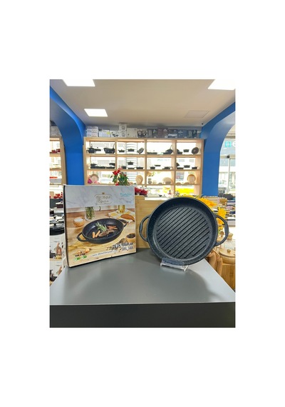 Izgaralık 28 Cm Yuvarlak Gril Tava Siyah - 661962688 Siyah