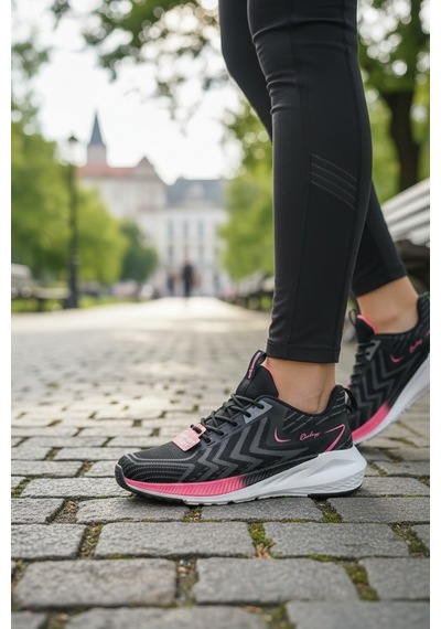 Enoch Kadın Spor Ayakkabı Degrade Geçişli Tasarım Ve Anatomik Comfort Tabanlı Koşu Ve Yürüyüş Sneaker Siyah - Fuşya Enoch Kadın Spor Ayakkabı Degrade Geçişli Tasarım Ve Anatomik Comfort Tabanlı Koşu Ve Yürüyüş Sneaker Siyah - Fuşya