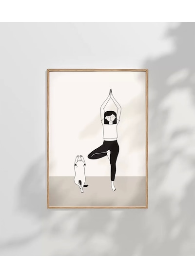 Çerçevesiz Poster Mırıldayan Denge