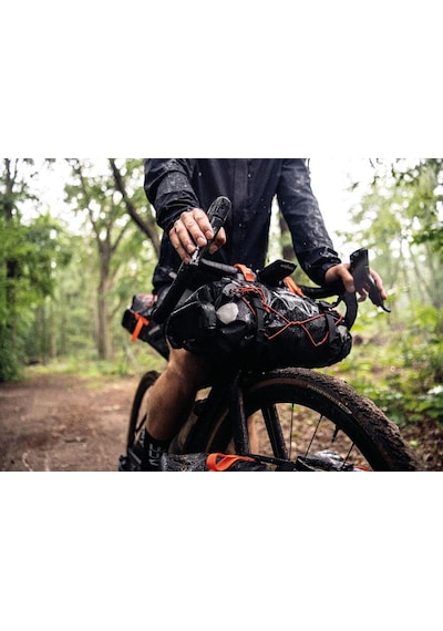Ortlieb Bikepacking F9922 Gidon Çanta 15l Siyah Turuncu Siyah