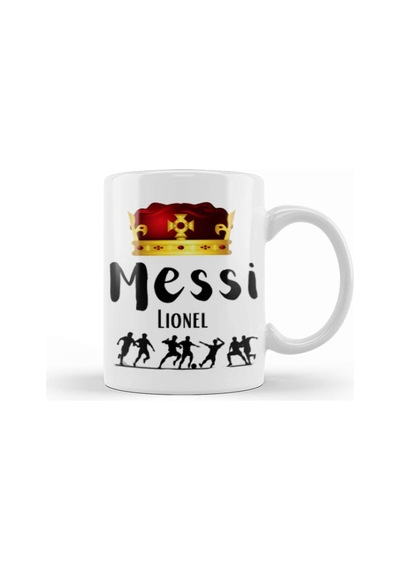 The King Of Football Lionel Messi Kupa Bardak Porselen Karışık