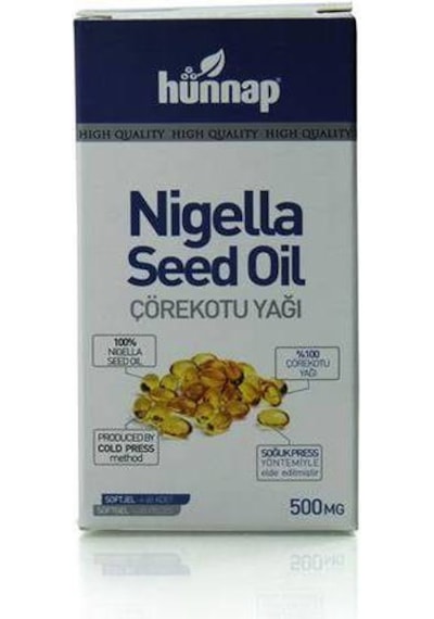 Hünnap Çörekotu Yağı 500 Mg 60'Lı Kapsül