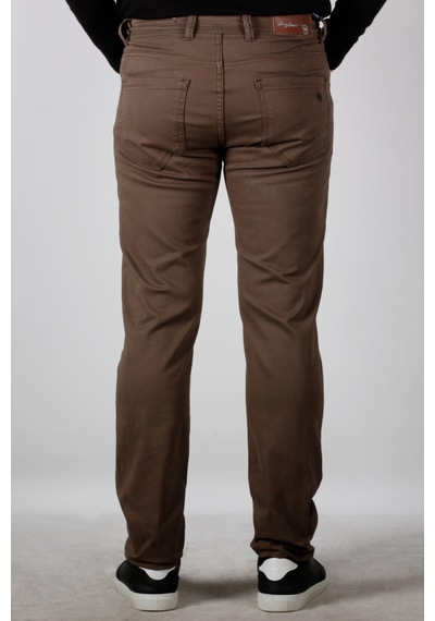 Erkek Chino Pantolon Gabardin Slim Fit Dar Kesim Vizon 2160 Vizon