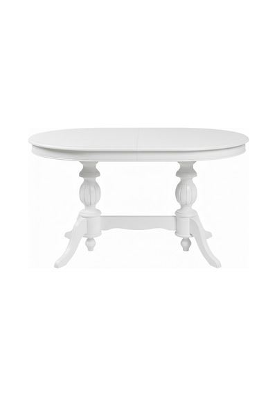 Lindon Çift Baba Ayaklı Açılır Masif Ahşap Oval Yemek Masası 100x170 Beyaz Lindon Çift Baba Ayaklı Açılır Masif Ahşap Oval Yemek Masası 100x170 Beyaz