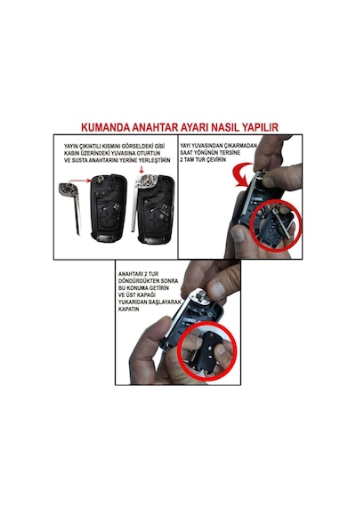 Gma Keys Fiorino, Grande Punto, Linea Citroen Kumanda Kabı-yandan Pilli