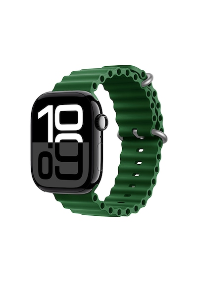Ariatech Watch 10 42mm Uyumlu Krd-75 Silikon Kordon-koyu Yeşil