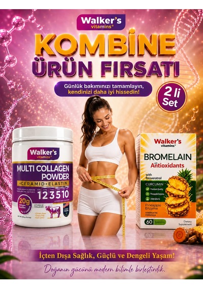 Collagen - Bromelaın Sağlık Seti Kolajen, Bromelin