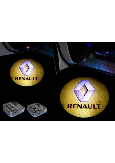 Renault Kapı Altı Led Sarı Logo 2 Adet