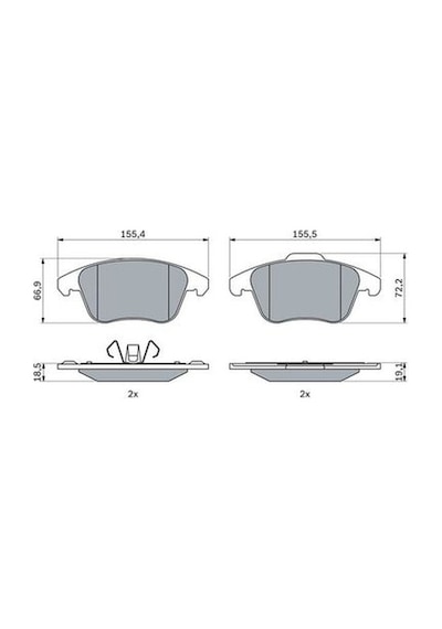 Opel Mokka 1.2 2020-2024 Bosch Ön Balata