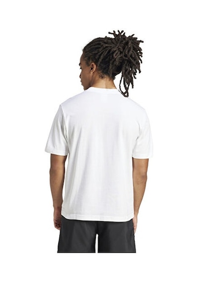 Adidas M Sl Sj T Erkek Günlük Tişört Jf1092 Beyaz Renkli