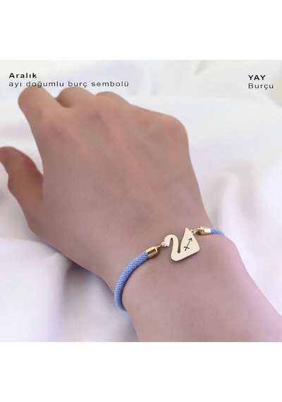 Archin Aralık Ayı Doğumları İçin Mavi Örgülü Kuğu Kuşu Figürlü 14 Ayar Altın Plakalı Hediye Bileklik-603ay Aralık Archin Aralık Ayı Doğumları İçin Mavi Örgülü Kuğu Kuşu Figürlü 14 Ayar Altın Plakalı Hediye Bileklik-603ay Aralık