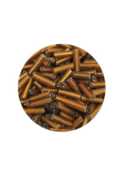 Uzun Boru Kesme Boncuk Çap 2mm Uzunluk 10 Mm - 60 Gram - Koyu Altın - Bnc265 Diğer
