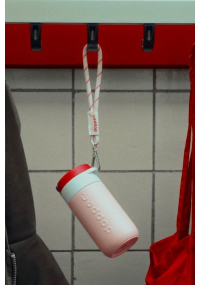 Dopper Travel Mug Yalıtımlı Termos Bardak 300 Ml - Çilek Pembesi Açık Pembe / Beyaz