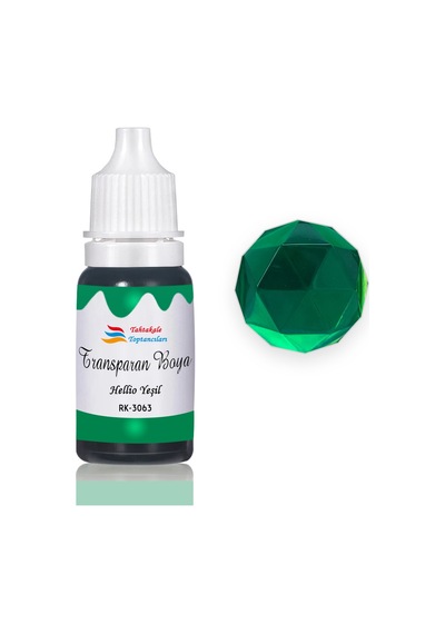 Epoksi Reçine Transparan Boya Pigment Şeffaf Epoksi Boyası 20 Ml Hellio Yeşil - 3063