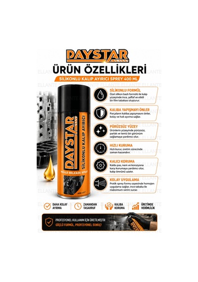 Silikonlu Kalıp Ayırıcı Sprey 400 Ml Silikon Bazlı Kalıp Ayırıcı Plastik, Reçine, Kauçuk Ve Dökü Çok Renkli Silikonlu Kalıp Ayırıcı Sprey 400 Ml Silikon Bazlı Kalıp Ayırıcı Plastik, Reçine, Kauçuk Ve Dökü Çok Renkli