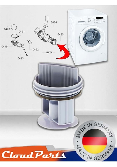 Bosch Uyumlu/siemens/profilo Çamaşır Makineleri İle  Boşaltma Pompası İçin Filtre luğu Sorunuz