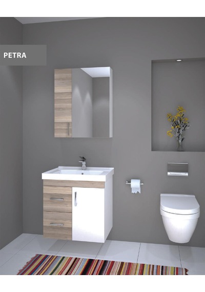Denko Petra 65 Cm Mdf Banyo Dolabı Alt Modül Ve Seramik Lavabo Çok Renkli Denko Petra 65 Cm Mdf Banyo Dolabı Alt Modül Ve Seramik Lavabo Çok Renkli
