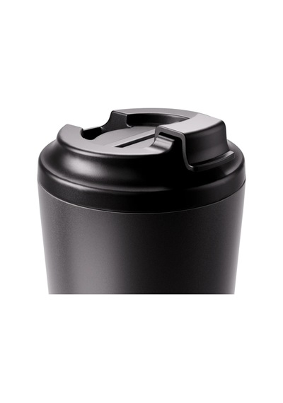 Made By Fressko Grande Boy Paslanmaz Çelik Çift Duvar Yeniden Kullanılabilir Kahve Bardağı, Termos, Yalıtımlı Termal Kupa, 475 Ml Coal - Siyah