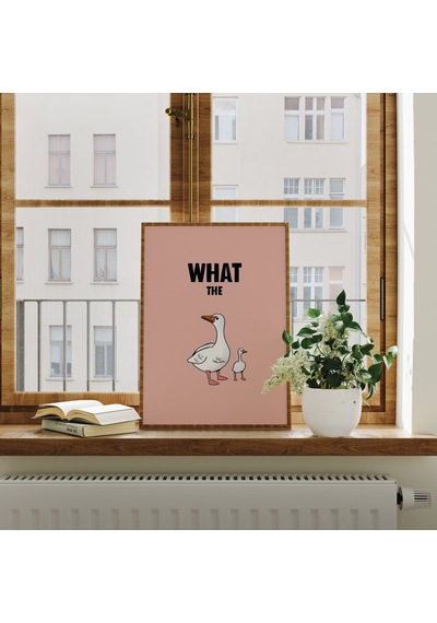 Ördek Posteri, Minimalist Duvar Sanatı, Komik Poster, Komik Hayvan Posteri