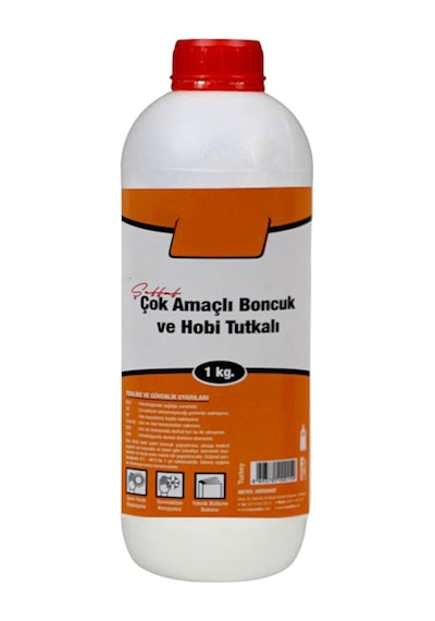 Şeffaf Çok Amaçlı Hobi Tutkalı 1 Kg Boncuk Keçe Kasnak Ahşap Yapıştırıcı