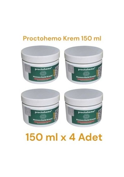 Proctohemo Krem 150 Ml - Hemorrhoid Cream X 4 Ad.