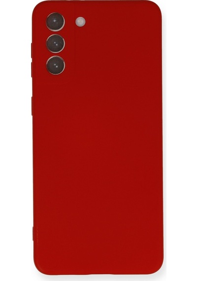 Newface - 24 - Samsung Galaxy S21 Plus Kılıf Nano İçi Kadife Silikon - Edntrend - - Kırmızı