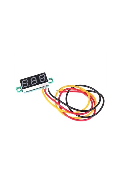 0.28 inch 0-100V/DC 3 Kablolu Kırmızı Mini Dijital Voltmetre