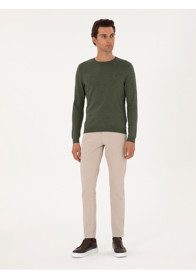Cacharel Taş Slim Fit Kanvas Pantolon Gri