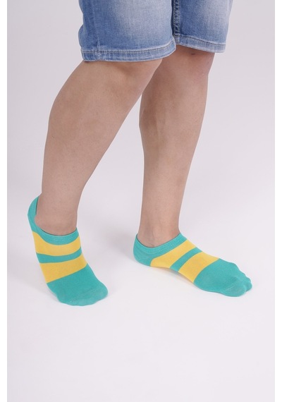 The Socks Company 3 Çift Erkek Patik Çorap 23SDCR157P Beyaz - Gri