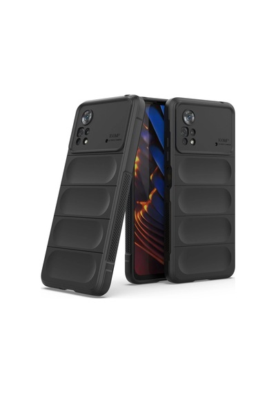 Newface - 295 - Xiaomi Poco X4 Pro 5g Kılıf Optimum Silikon - Csmo-tex - - Siyah Sıyah