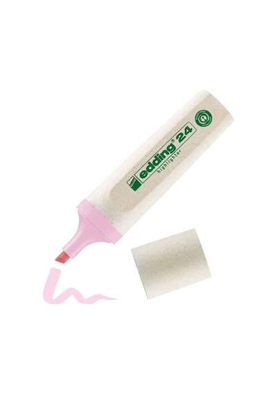 Edding 24 Ecoline Fosforlu İşaretleme Kalemi Pastel Pembe