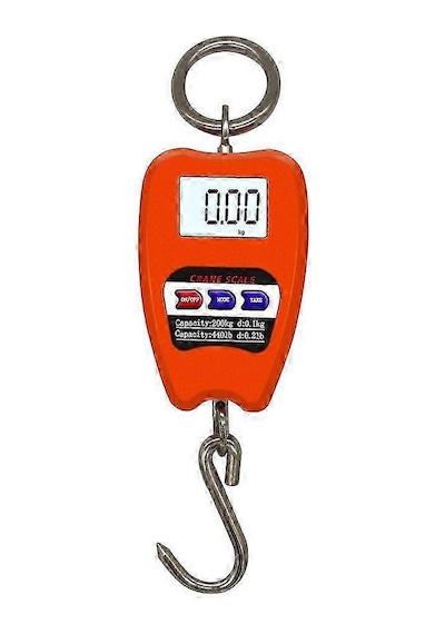 Dijital Güçlü Asmalı Kafa Ölçü 200kg/441lb Yüksek Doğruluk Turuncu Taka Ölçeği