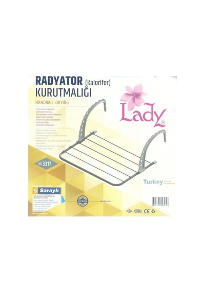 Saraylı Lady Radyatör Çamaşır Kurutmalık 3317 gri