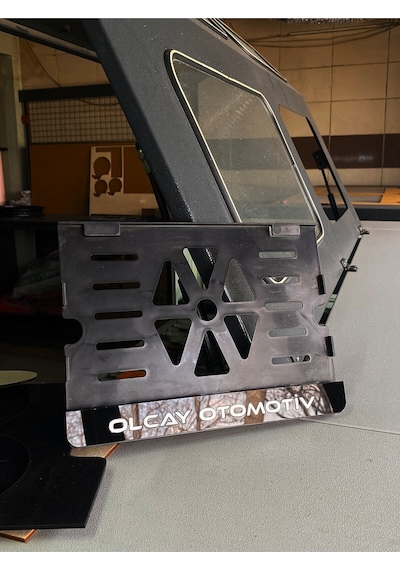 Düz Fontlu Kare Takmatik Motor Plakalık 24x15,5