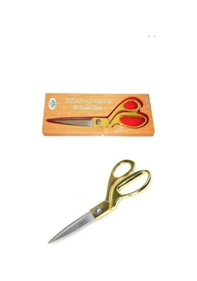 Diba Avm Profesyonel Terzi Makası Profesyonel Metal Terzi Makası Altın Renkli Büyük Boy 25 Cm, 1202458769015