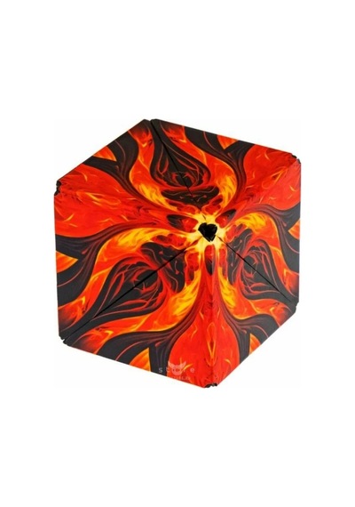 Manyetik Şekil Değiştiren Katlanır Küp, Qiyi Infinity Fidget Stres Oyuncağı Red Phoenix 6 X 6 X 6 Cm