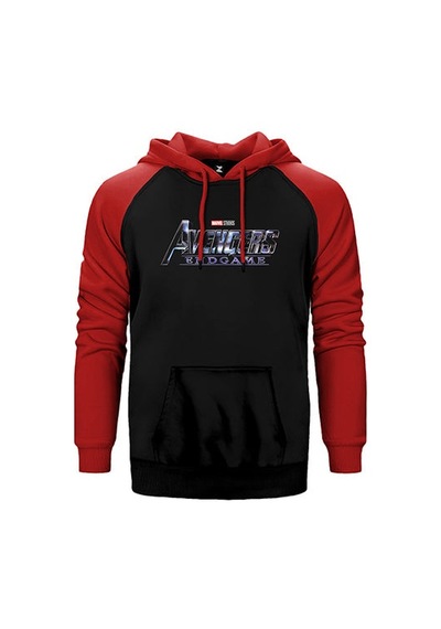 Avengers End Game Logo 2 Sarı Renk Reglan Kol Sweatshirt / Hoodie