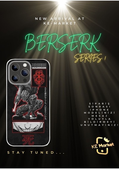 Apple Uyumlu iPhone Berserk Series Tüm Modellere Kılıf 678x111213141516 Plus