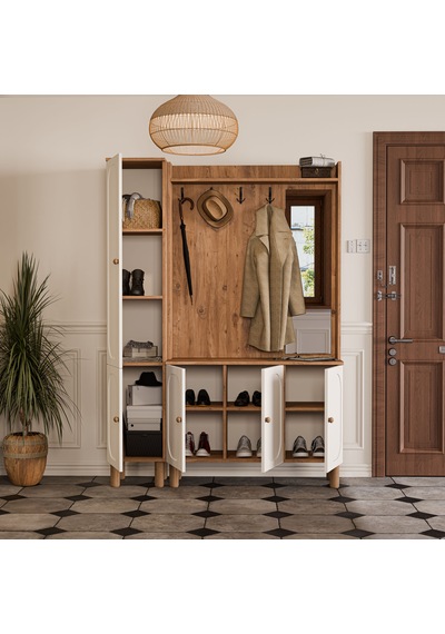 Set 5092-5091 Roma Sağ Aynalı 5 Kapaklı Membran 4 Askılı Bohem