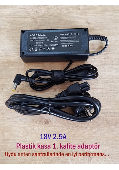 Adaptör 18V -2.5A Plastik Kasa