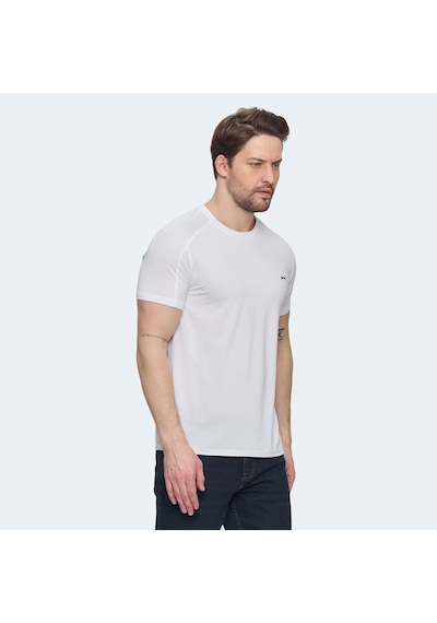 Slazenger VISHAL KTN Erkek  Beyaz Tişört
